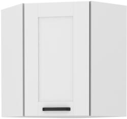 TEMPO KONDELA Felső szekrény sarokba, fehér, LULA 58x58 GN-72 1F - smartbutor