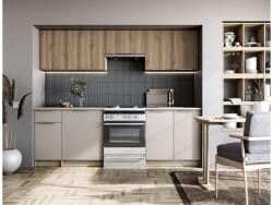 Halmar TATIANA 240 konyhablokk, szín: előlap - dió/kasmír, test - sonoma tölgy - mindigbutor