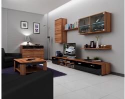 Wipmeble MAGIC szekrénysor fényes fekete/ szilva - mindigbutor