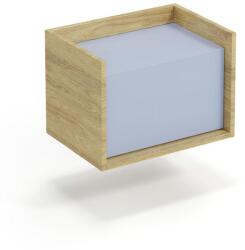 Halmar MOBIUS alacsony szekrény 1D szín: hikora tölgy/világoskék