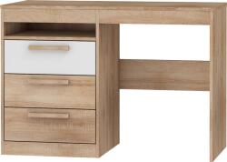 WIPMEB MAXIMUS 03 íróasztal fényes fehér/sonoma tölgy