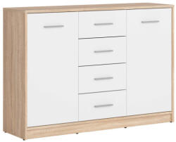 GERBOR Nepo 011 KOM2D4S komód sonoma/fehér - smartbutor