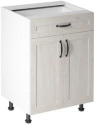 TEMPO KONDELA Alsószekrény, fehér/északi sosna, ROYAL D60S1 - mindigbutor