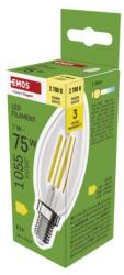 EMOS Bec LED cu filament / E14 / 7 W (75 W) / 1055 lm / Alb cald