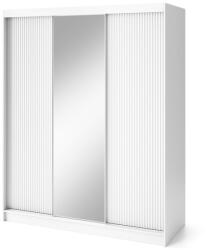 Eltap Biancco iii tükörrel tolóajtós szekrény, fehér - smartbutor