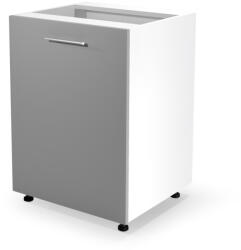 Halmar Vento d-60/82 alsó szekrény magasfényű szürke - smartbutor