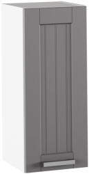 TEMPO KONDELA Felső szekrény, sötétszürke/fehér, JULIA TYP 2 - smartbutor