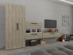 Mobiro Star nappali - Szürke tölgy és Fehér - C88