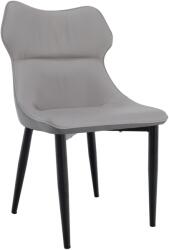 TEMPO KONDELA Étkezőszék, világosszürke/sötétszürke/fekete, TABITA - mindigbutor