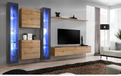 Wipmeble SWITCH 26 szekrénysor XVI szürke-artisan tölgy - mindigbutor