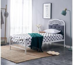 Halmar FABRIZIA 90 ágy, szürke/fehér - mindigbutor