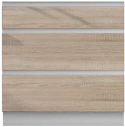 TEMPO KONDELA Alsószekrény három fiókkal, tölgy sonoma, LINE - mindigbutor