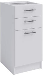 TEMPO KONDELA kombinált alsószekrény, fehér, FABIANA S-40SZ2 - smartbutor