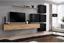 Wipmeble SWITCH 26 szekrénysor IX fekete-artisan tölgy - mindigbutor