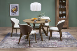 Halmar RUPERT étkezőasztal, kerek, szín: dió - smartbutor