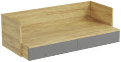 Halmar MOBIUS irodai asztal 2S szín: hikora tölgy/szürke - smartbutor