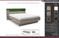 Divian Apollo ágykeret ágyráccsal 180cm - smartbutor