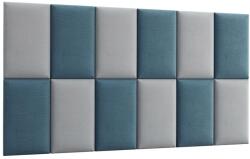 ELTAP Quadratta 180x100 kárpitozott panel, kék - mindigbutor