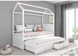 ADRK Jonaszek házikó ágy 200x90, Fehér - mindigbutor