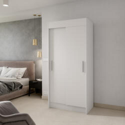 ADRK Tolóajtós szekrény KARIEN 100, Fehér, Fehér