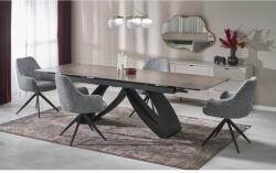 Halmar HILARIO bővíthető étkezőasztal, téglalap alakú, szín: dió/fekete - mindigbutor