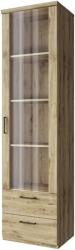 TEMPO KONDELA Vitrin 1W2S, navarra tölgy, DORSI - mindigbutor