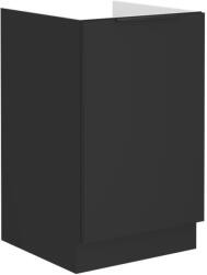 TEMPO KONDELA Mosogató szekrény, fekete, SIBER 50 ZL 1F BB - smartbutor