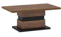 TEMPO KONDELA Dohányzóasztal, bolzano tölgy/fekete, DELIS T - mindigbutor