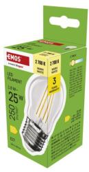 EMOS Bec LED cu filament mini glob / E27 / 1, 8 W (25 W) / 250 lm / Alb cald