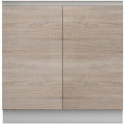 TEMPO KONDELA Kétajtós alsó mosogatószekrény, tölgy sonoma, LINE - smartbutor