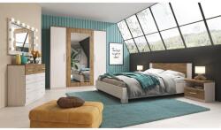 WIPMEB MARKOS ágykeret+ágyrács 160x200 cm anderson tölgy-fehér - mindigbutor