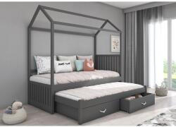 ADRK Jonaszek házikó ágy 200x90, Grafit