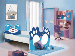 ADRK Ágy matraccal BEAR BLUE 140x70, Kék - smartbutor