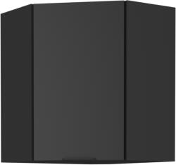 TEMPO KONDELA Felső sarokszekrény fekete, SIBER 60x60 GN-72 1F - smartbutor