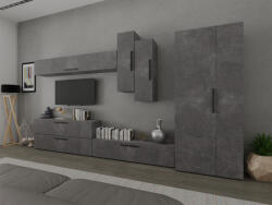 Mobiro Star Nappali Szekrénysor C75 -Betonszürke színben