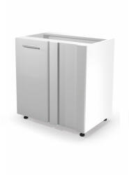 Halmar Vento dn-100/82 alsó sarokszekrény magasfényű fehér - smartbutor