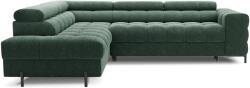 Eltap Ferucce sarokkanapé, Sötétzöld, balos, Amore 35 - mindigbutor