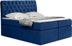 Miló Bútor TYP58 boxspring ágy, sötétkék - mindigbutor - 448 502 Ft