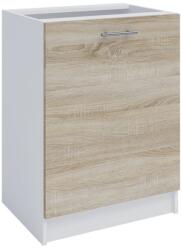 TEMPO KONDELA alsószekrény, tölgy sonoma/fehér, FABIANA S - 60 - mindigbutor