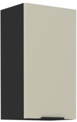 TEMPO KONDELA Felső szekrény, cashmere/fekete, ARAKA 40 G-72 1F - mindigbutor