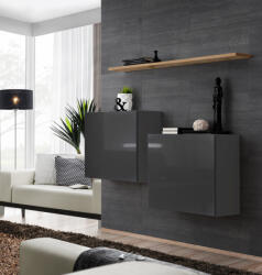 Wipmeble SWITCH 26 szekrénysor SB1 szürke-artisan tölgy - smartbutor