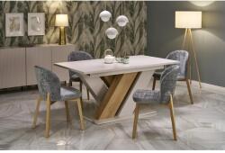 Halmar BRANDON bővíthető étkezőasztal, téglalap alakú, szín: kasmír/cremona tölgy - mindigbutor