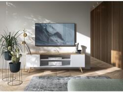 ADRK PETRA TV-állvány, Fehér, Craft Gold - mindigbutor