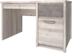 TEMPO KONDELA PC asztal 1D2S, nairobi gesztenye/onix, JESI NEW - mindigbutor