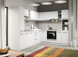 Mobiro Alaszka fehér konyha - 25 - 280/230 cm - smartbutor