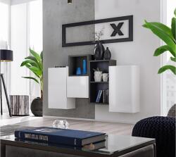 WIPMEB BLOX III 28 komód fehér-fekete - mindigbutor