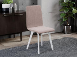 Laguna Rosa szék, Rino 6 szövettel, fehér lábakkal - smartbutor