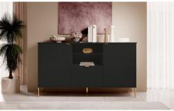 WIPMEB Diamond Di02 Komód 3d Fekete/fekete+led