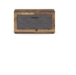 WIPMEB Luna2 Cipőszekrény 1d Old Style Dark/matera - mindigbutor