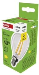 EMOS Bec LED cu filament mini glob / E14 / 3, 4 W (40 W) / 470 lm / Alb neutru